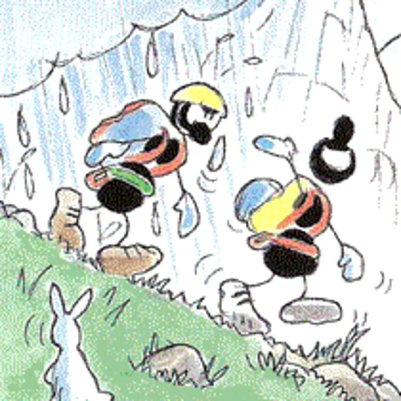 Bei überraschenden Wetteränderungen ist die Umkehr immer besser als unnötige Risiken einzugehen